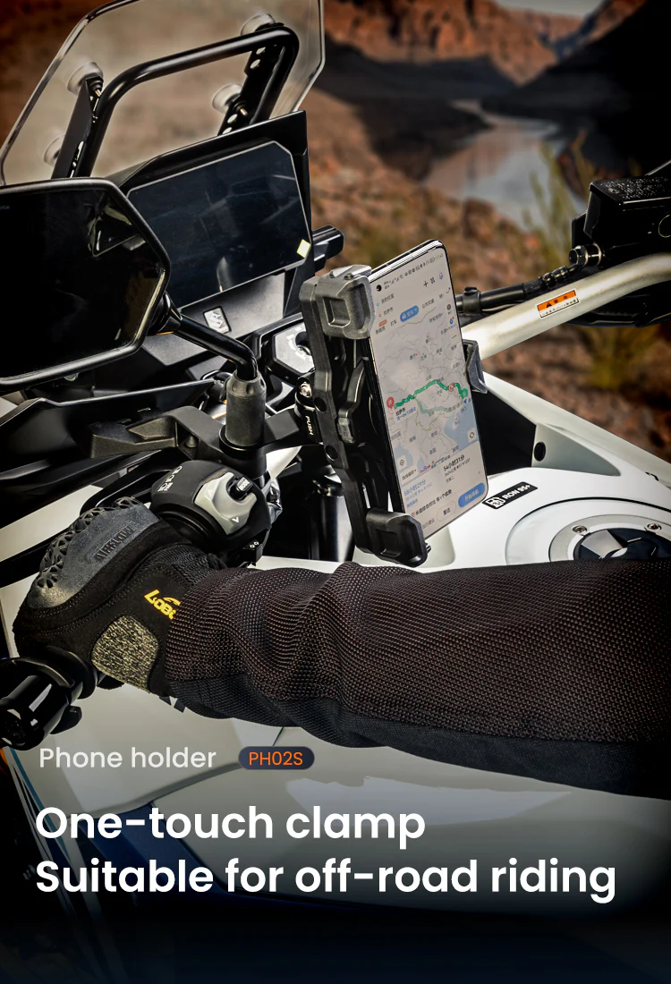 Motorcycle Phone Holder - Intelligent compatible charging protocol (LOBOO) - Image 24