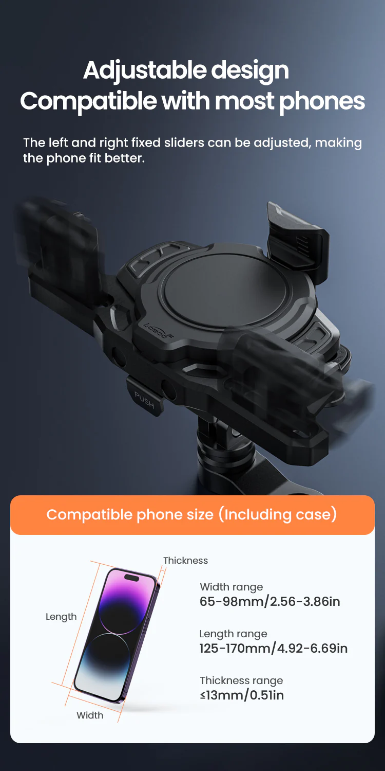 Motorcycle Phone Holder - Intelligent compatible charging protocol (LOBOO) - Image 12