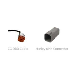 CG OBD CABLE – HARLEY 6PIN CONNECTOR (Adapter Cable)