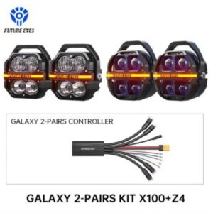 FUTURE EYES MOTORCYCLE AUXILIARY LIGHTS - CANBUS DUEL SET X100 + Z4 - (8 PIN - BMW F750GS (DIMER) | F900XR - F900 (2025) | K1600)
