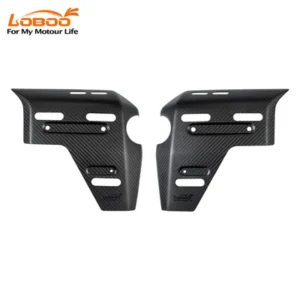LOBOO Real Carbon Fiber Radiator Guards for BMW R1300GS ADV (2024-) | Lightweight Protective Cover & Bag Mounts - MATTE