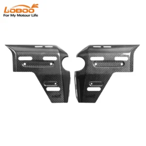 LOBOO Real Carbon Fiber Radiator Guards for BMW R1300GS ADV (2024-) | Lightweight Protective Cover & Bag Mounts - GLOSSY