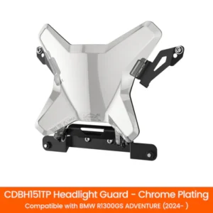 LOBOO Headlight Guard for BMW R1300GS Adventure (2024-) - Chrome Plating