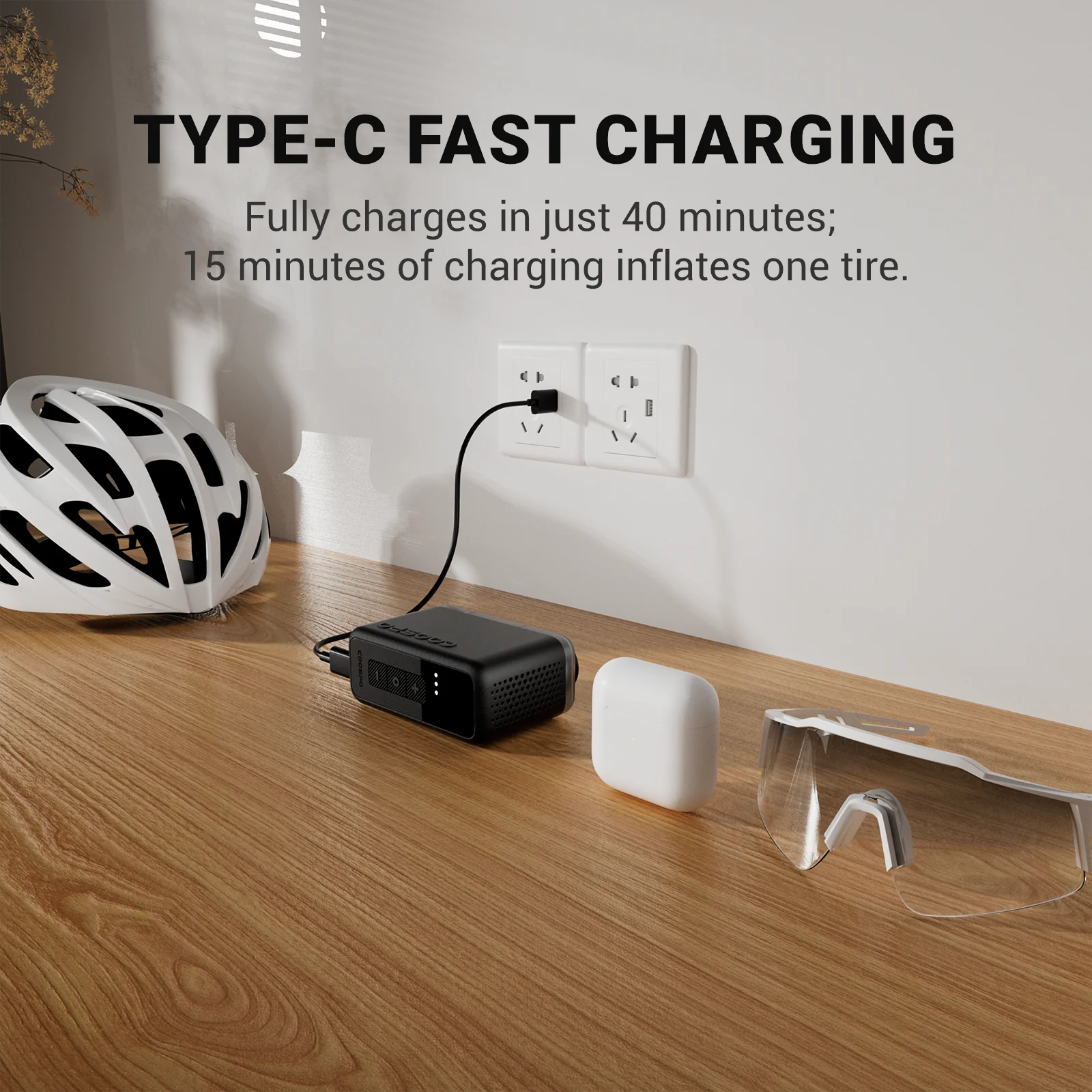 COOSPO X1 Electric Mini Pump (PSI/Bar) - Image 2