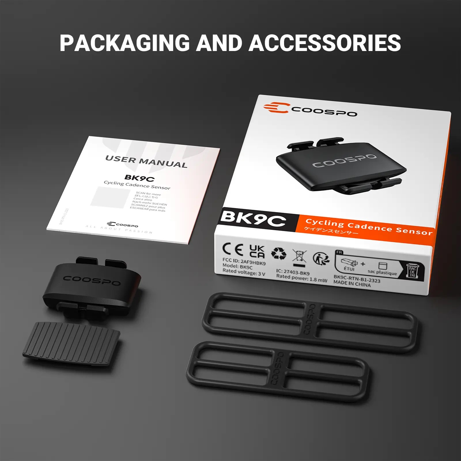 COOSPO BK9C Cycling Cadence Sensor - Image 3